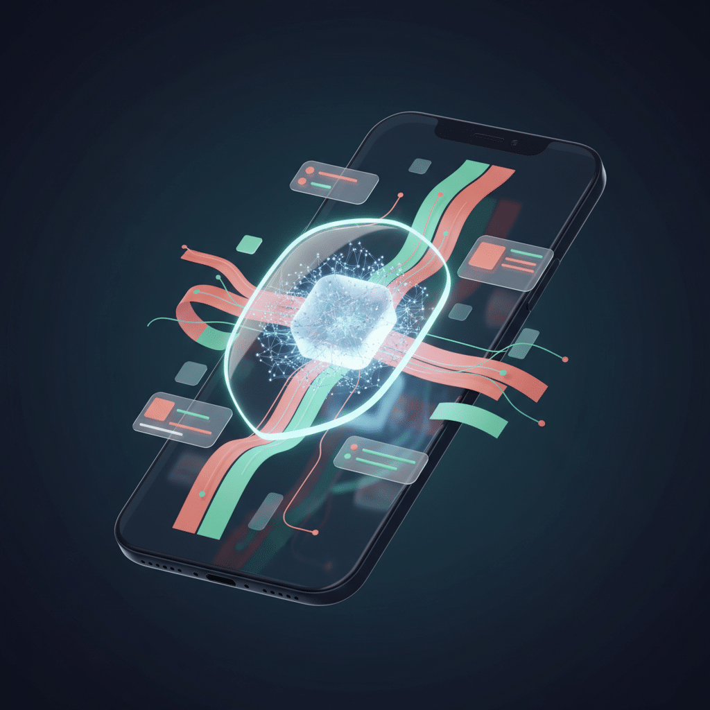 Visualizing the Agentic AI mobile development landscape in the AI Trust Era.