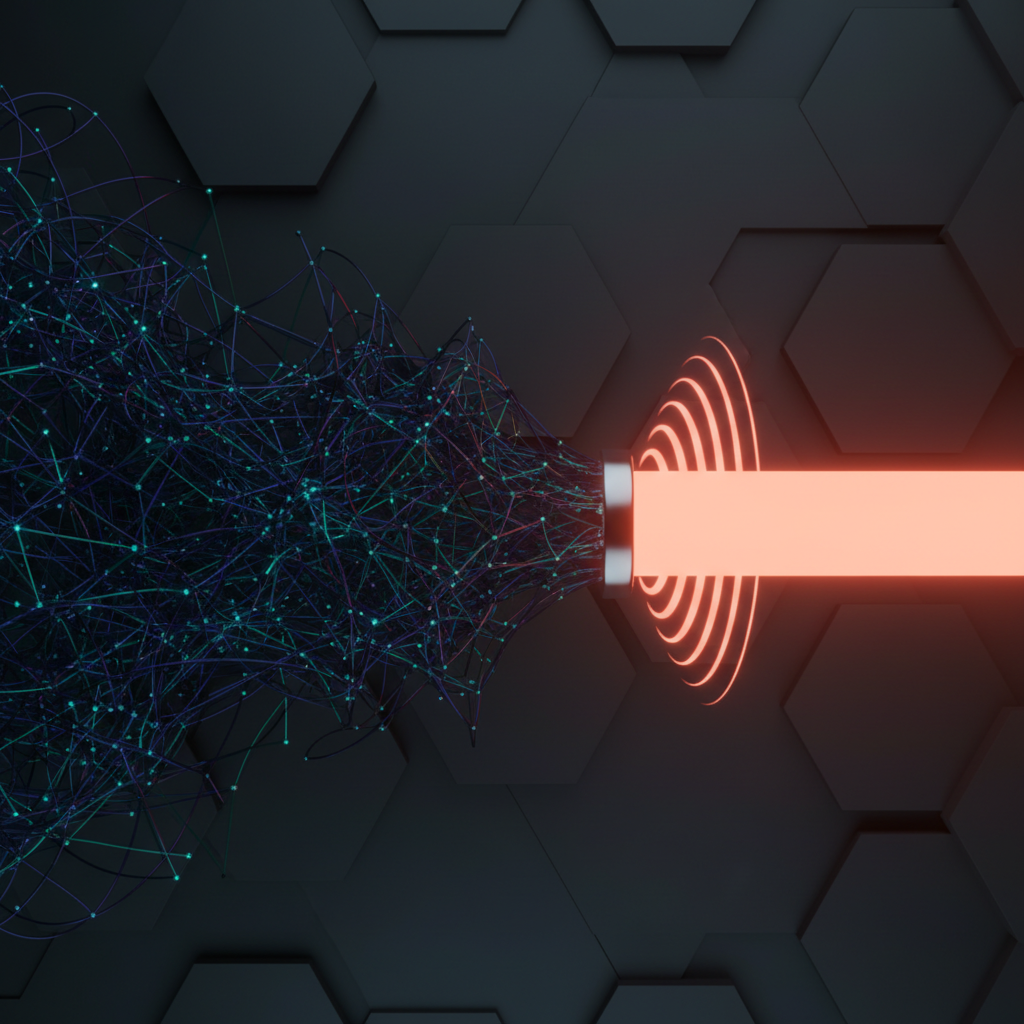 Abstract visualization of advanced LLM Optimization techniques boosting AI model performance