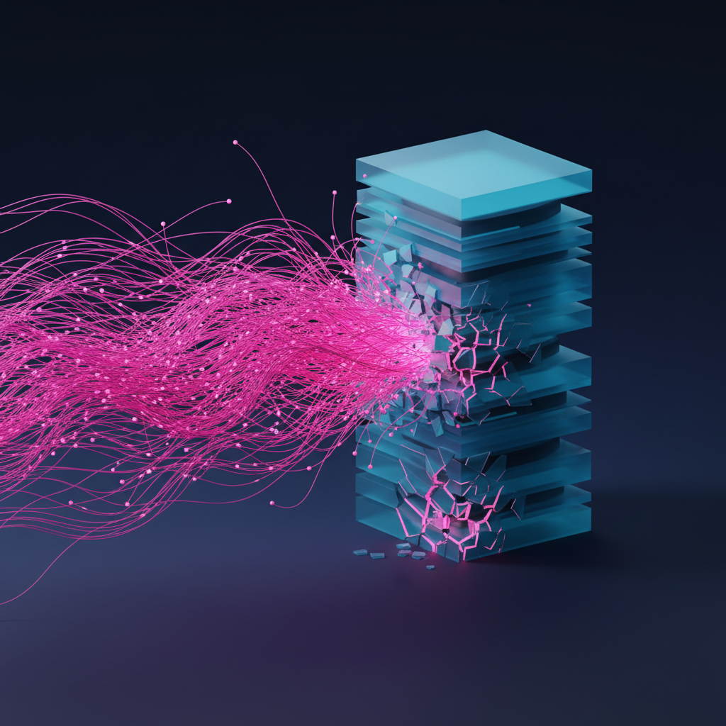 A visual representation of servers and data showing the impact of AI bots on cloud spending, highlighting the need for AI cloud cost optimization.
