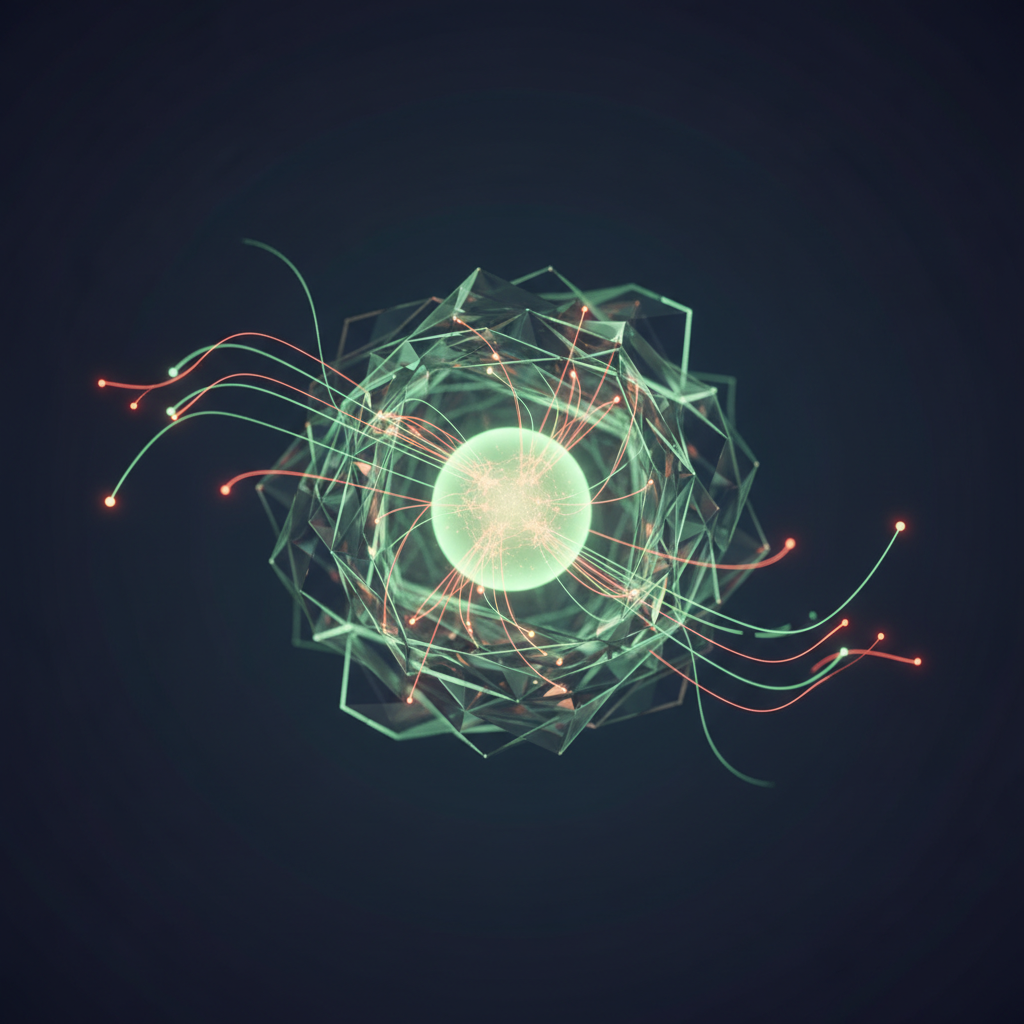 An illustration showing advanced LLM advancements for coding and deep reasoning tasks.