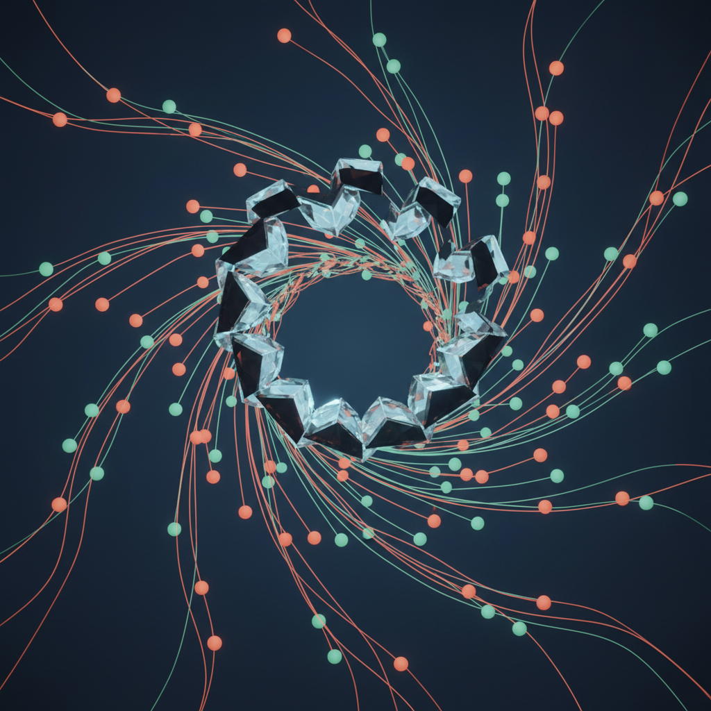 A conceptual image representing the OpenClaw AI Agent Ecosystem with digital agents interacting.