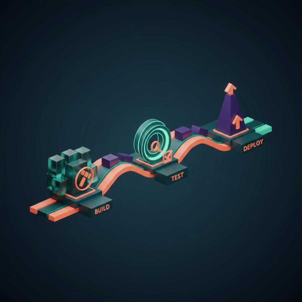 Developers collaborating and using robust DevOps tools to streamline software development processes.