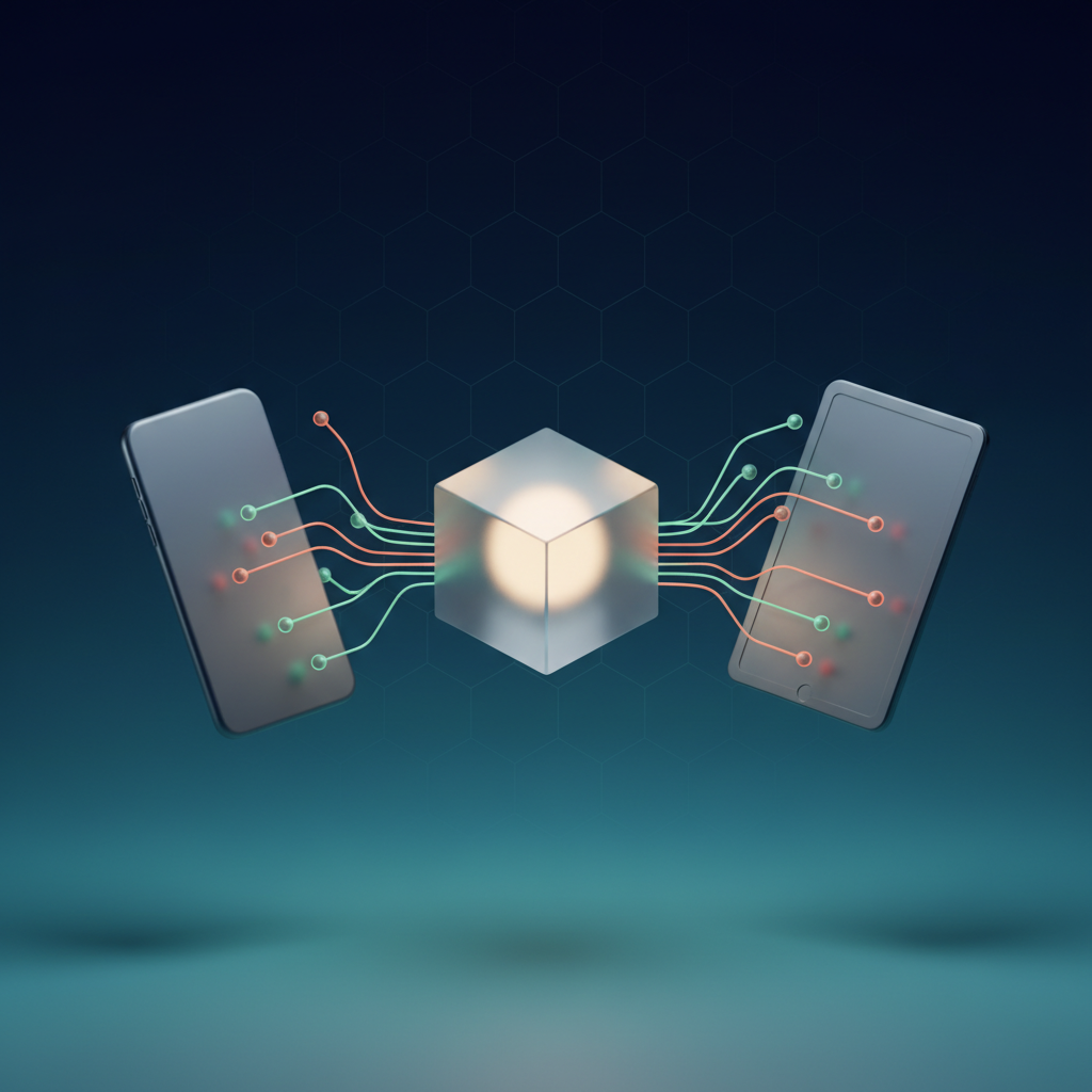 Infographic displaying the top 10 Cross-Platform App Frameworks for mobile development