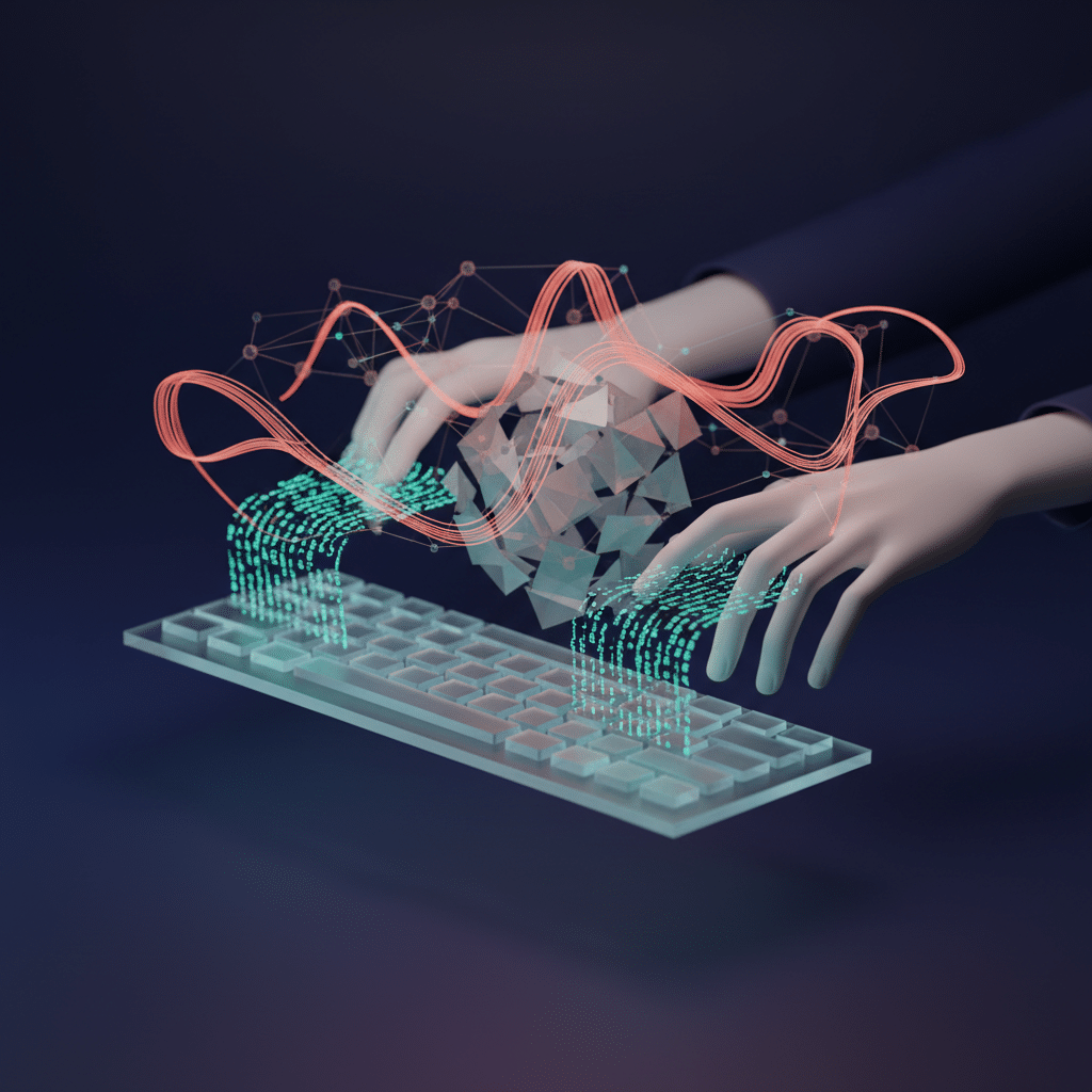 A developer using AI coding tools to augment their workflow, demonstrating how AI coding enhances productivity.