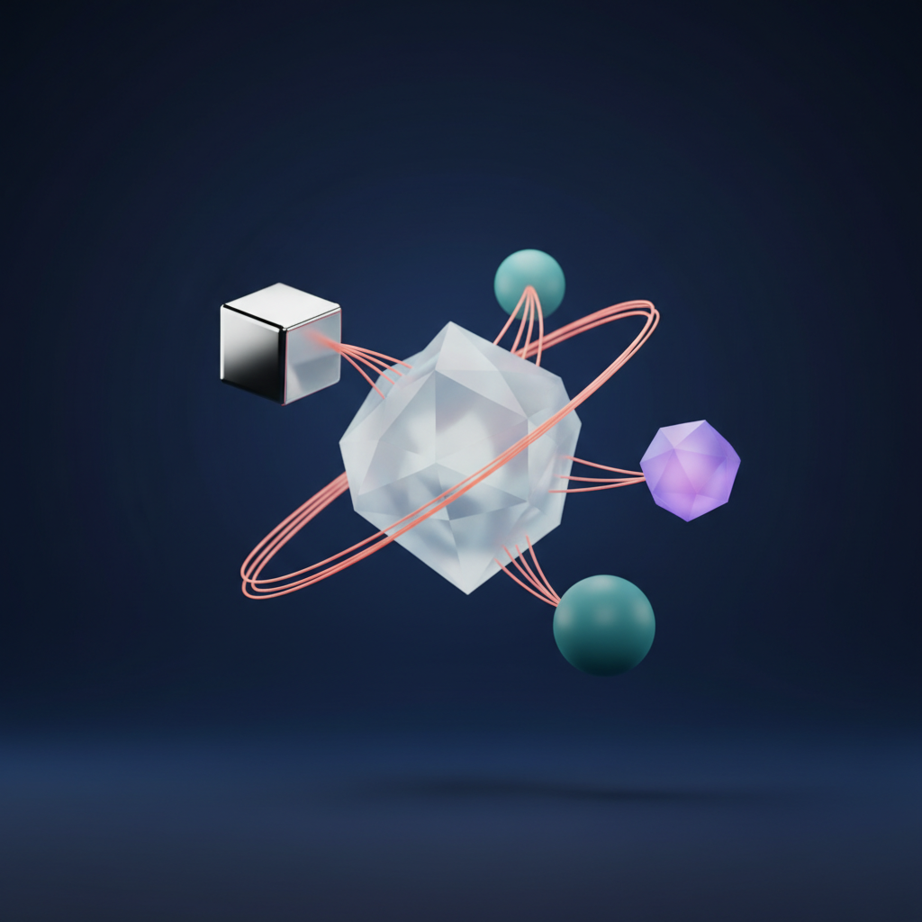 Abstract illustration of data flow across a Multi-Compute Platform (MCP) environment