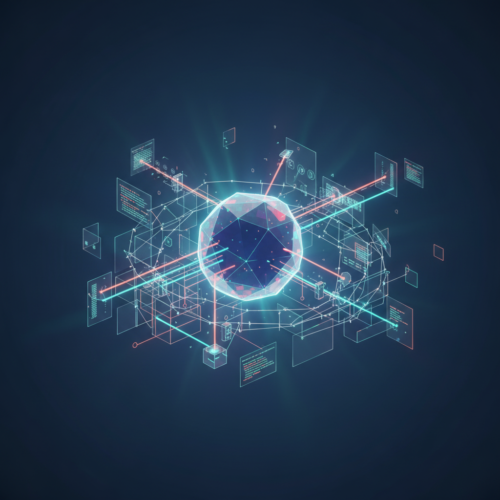 Diagram showing AI Agents interacting with open-source coding harnesses
