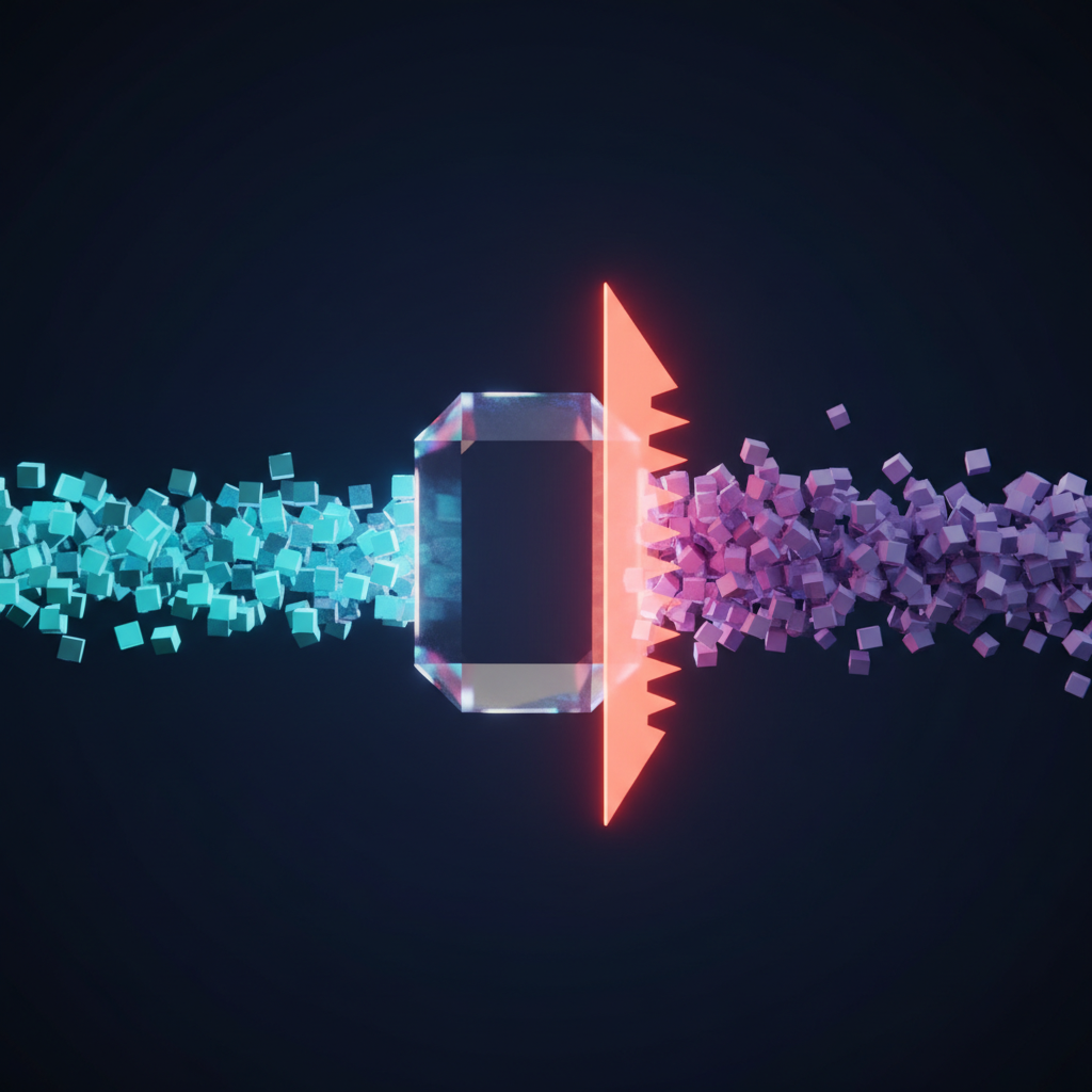 Graphic illustrating the problem of AI training on poor data, with arrows pointing towards AI data quality solutions.